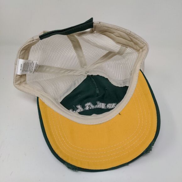 Dekalb Speed Mesh Back Strapback Hat Green Yellow OSFM Embroidered Logo - Picture 9 of 11